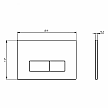 Пневматичен активатор,черен,двоен Oleas™ p2 – Ideal Standard 11.21.144.0008 – миниатюра 1